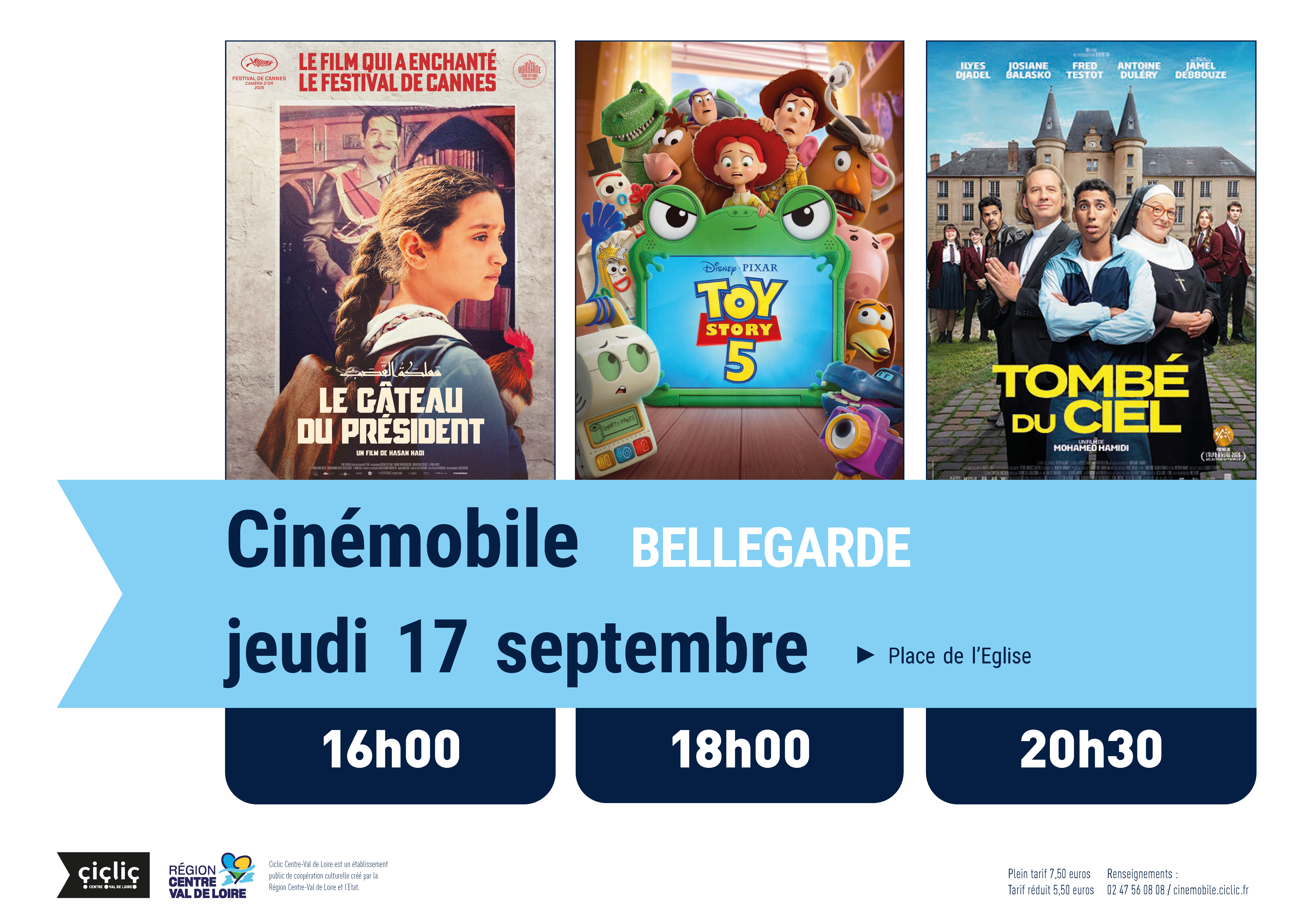 affiche cinémobile 17 septembre à Bellegarde