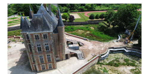 Photo du donjon et du pont sud en 2025