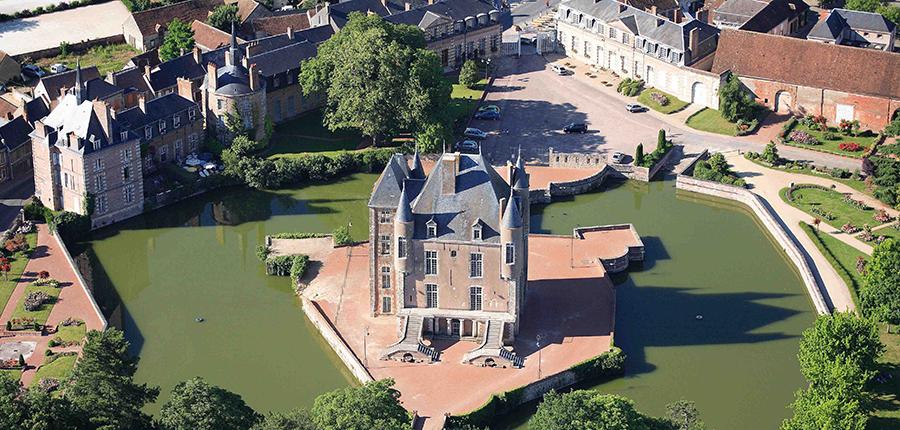 Vue aérienne du château