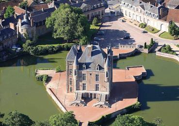 Vue aérienne du château