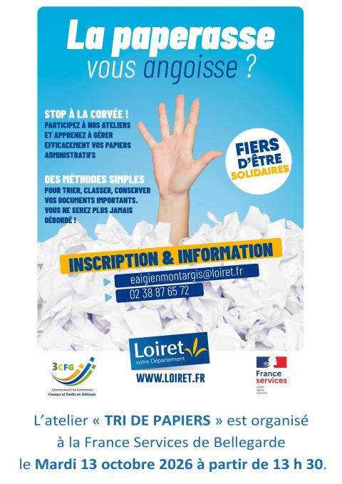 Affiche France Services "la paperasse vous angoisse"