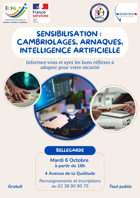 Atelier de sensibilisation aux arnaques et aux cambriolage