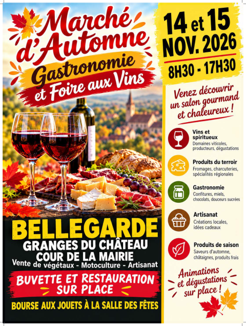 Affiche marché d'automne Bellegarde